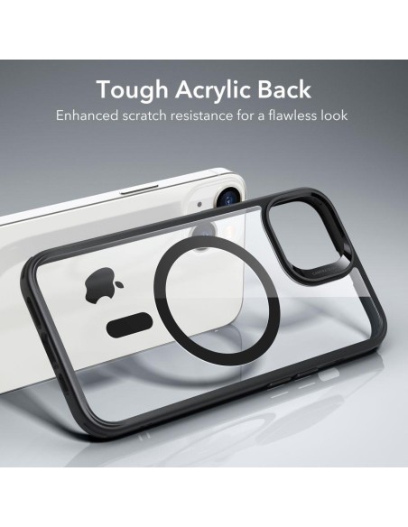 ESR Classic Hybrid Halolock Dėklas su MagSafe, skirtas iPhone 14 Plus – skaidrus ir juodas ESR Classic Hybrid Halolock Dėklas su MagSafe, skirtas iPhone 14 Plus – skaidrus ir juodas