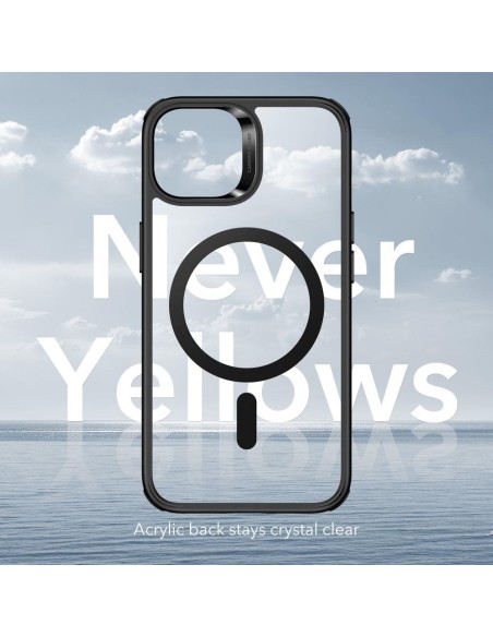 ESR Classic Hybrid Halolock Dėklas su MagSafe, skirtas iPhone 14 Plus – skaidrus ir juodas ESR Classic Hybrid Halolock Dėklas su MagSafe, skirtas iPhone 14 Plus – skaidrus ir juodas