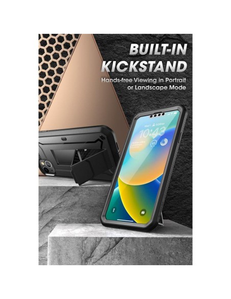 Supcase Unicorn Beetle Pro dėklas iPhone 13 / iPhone 14 - juodas