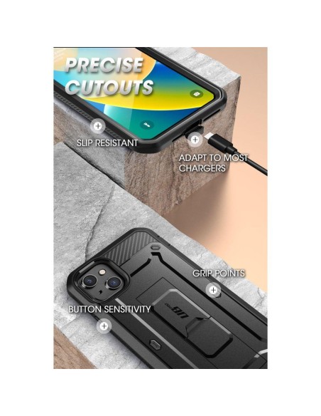 Supcase Unicorn Beetle Pro dėklas iPhone 13 / iPhone 14 - juodas