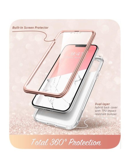 Supcase Cosmo dėklas iPhone 14 Plus - rožinis marmuras Supcase Cosmo dėklas iPhone 14 Plus - rožinis marmuras