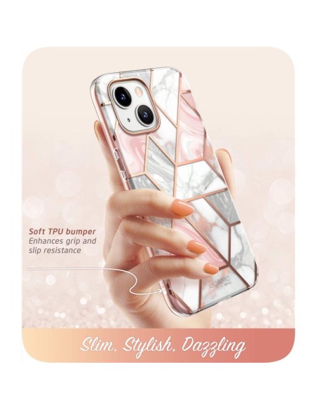 Supcase Cosmo dėklas iPhone 14 Plus - rožinis marmuras Supcase Cosmo dėklas iPhone 14 Plus - rožinis marmuras