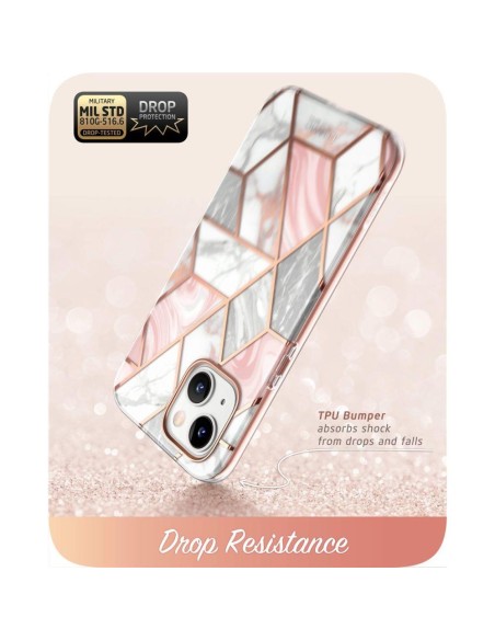Supcase Cosmo dėklas iPhone 14 Plus - rožinis marmuras Supcase Cosmo dėklas iPhone 14 Plus - rožinis marmuras