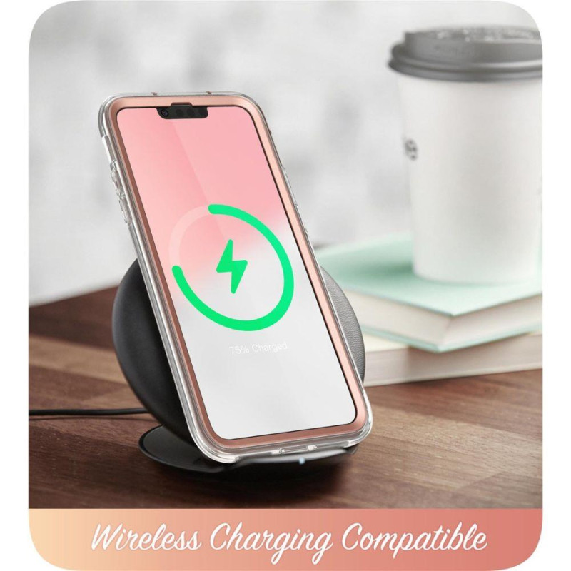 Supcase Cosmo dėklas iPhone 14 Plus - rožinis marmuras