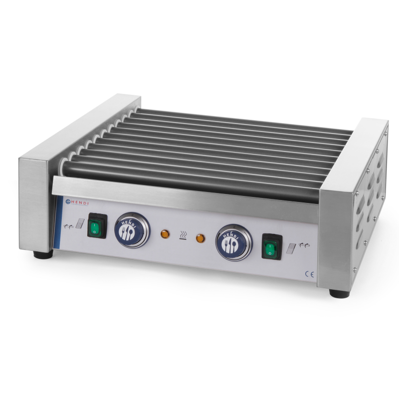 Ritininis grotelių ritininis šildytuvas dešroms 11 ritinių 1180W - Hendi 268704