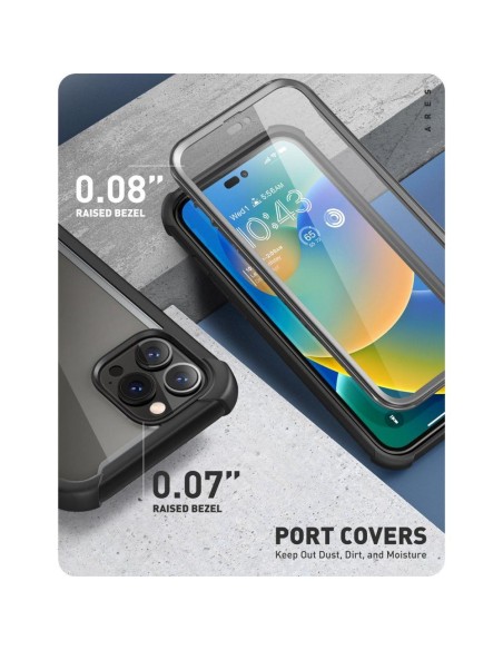 IBLSN Ares Supcase dėklas, skirtas iPhone 14 Pro Max - juodas