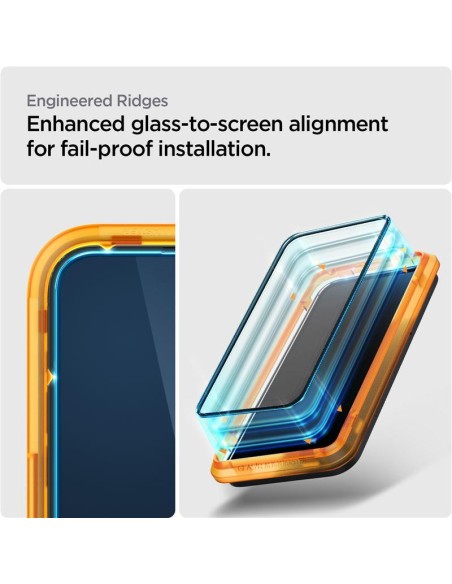 Spigen ALM Glass FC grūdintas stiklas skirtas iPhone 14 Pro Max - juodas 2 vnt.