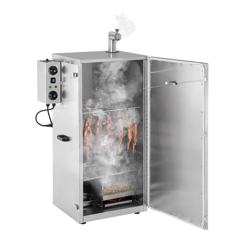 Rūkykla elektrinė rūkykla medžio drožlėms 4 grotelės 70L 1000W Royal Catering
