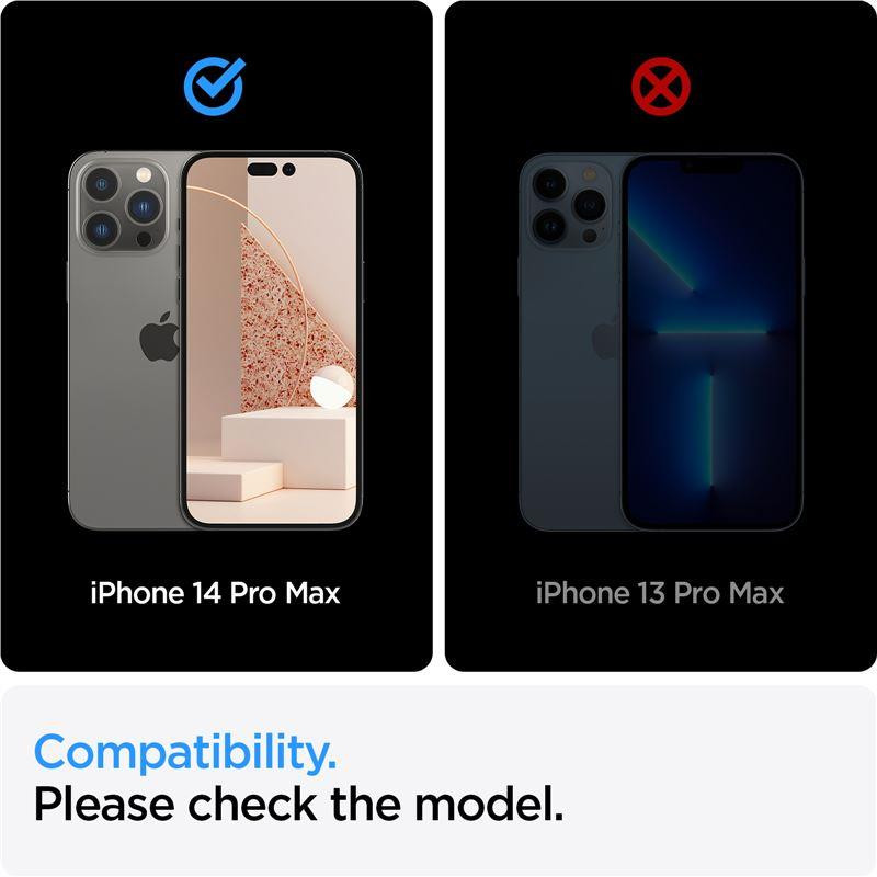 Spigen ALM Glass FC grūdintas stiklas skirtas iPhone 14 Pro Max - juodas 2 vnt.