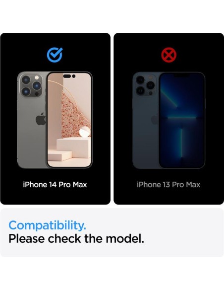 Spigen ALM Glass FC grūdintas stiklas skirtas iPhone 14 Pro Max - juodas 2 vnt. Spigen ALM Glass FC grūdintas stiklas skirtas iPhone 14 Pro Max - juodas 2 vnt.