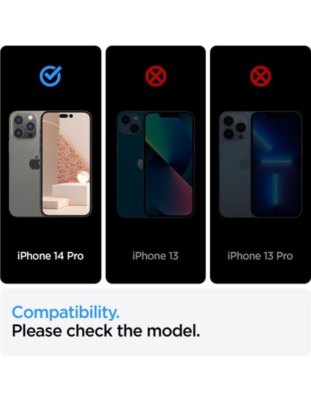 Spigen ALM Glass FC grūdintas stiklas skirtas iPhone 14 Pro - juodas 2 vnt. Spigen ALM Glass FC grūdintas stiklas skirtas iPhone 14 Pro - juodas 2 vnt.