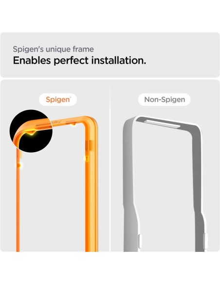 Spigen ALM Glass FC grūdintas stiklas skirtas iPhone 14 Pro - juodas 2 vnt. Spigen ALM Glass FC grūdintas stiklas skirtas iPhone 14 Pro - juodas 2 vnt.
