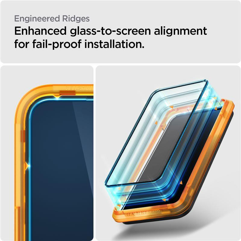 Spigen ALM Glass FC grūdintas stiklas skirtas iPhone 14 Pro - juodas 2 vnt.