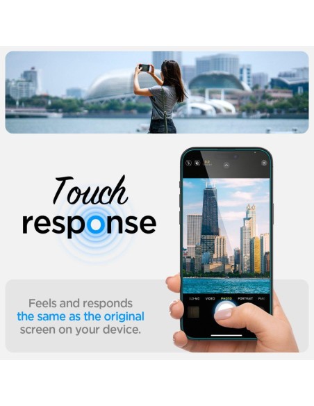 Spigen Glas.tR EZ Fit grūdintas stiklas iPhone 14 Pro - 2 vnt. Spigen Glas.tR EZ Fit grūdintas stiklas iPhone 14 Pro - 2 vnt.