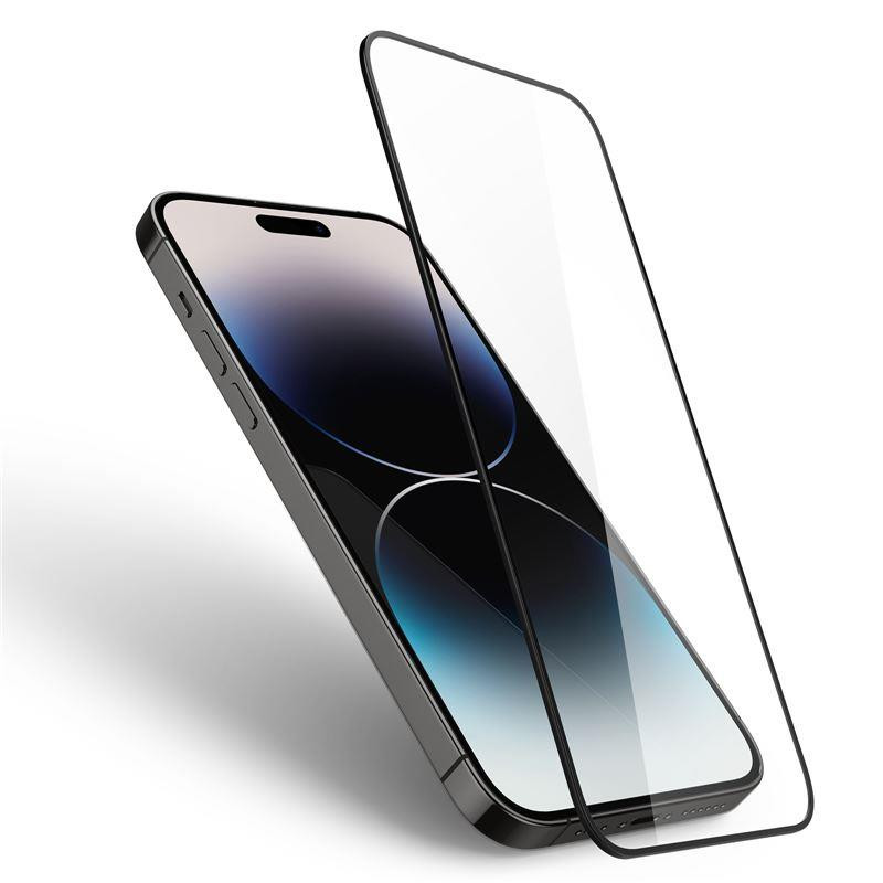 Spigen Glass FC grūdintas stiklas skirtas iPhone 14 Pro - juodas