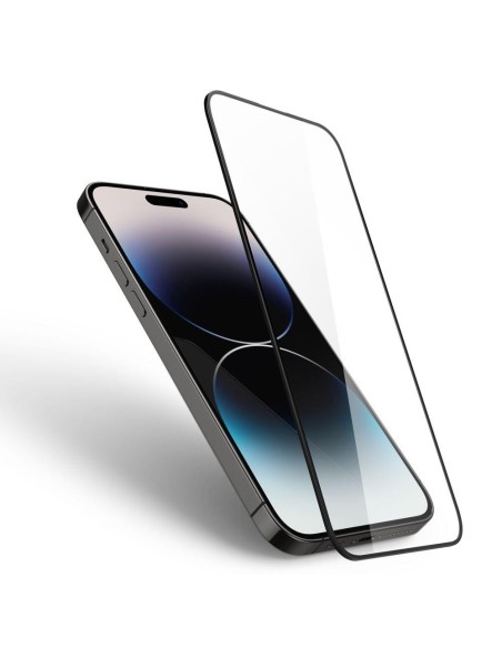 Spigen Glass FC grūdintas stiklas skirtas iPhone 14 Pro - juodas Spigen Glass FC grūdintas stiklas skirtas iPhone 14 Pro - juodas