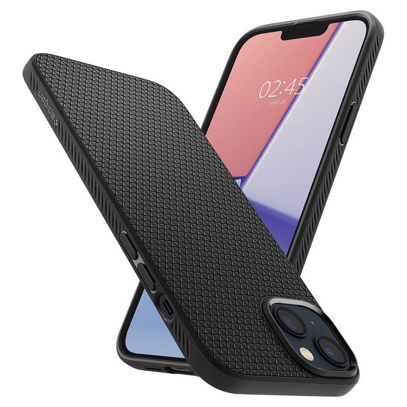 Spigen Liquid Air dėklas, skirtas iPhone 14 Plus - matinė juoda