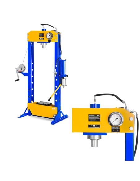 Dirbtuvės hidraulinis-pneumatinis presas 30T 666 bar MSW WP-30T-P Dirbtuvės hidraulinis-pneumatinis presas 30T 666 bar MSW WP-30T-P