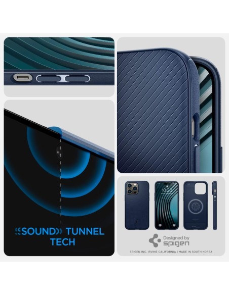 Spigen Mag Armor dėklas iPhone 14 Pro Max - mėlynas Spigen Mag Armor dėklas iPhone 14 Pro Max - mėlynas