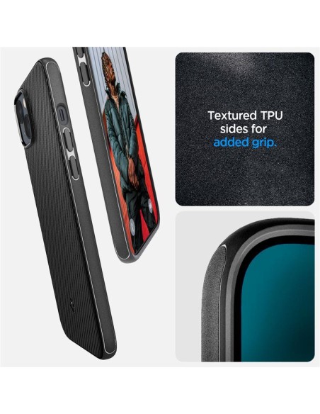 Spigen Mag Armor dėklas iPhone 14 Plus - matinės juodos spalvos Spigen Mag Armor dėklas iPhone 14 Plus - matinės juodos spalvos
