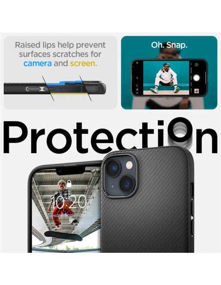 Spigen Mag Armor dėklas iPhone 14 Plus - matinės juodos spalvos Spigen Mag Armor dėklas iPhone 14 Plus - matinės juodos spalvos