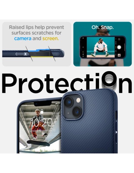 Spigen Mag Armor dėklas iPhone 14 - mėlynas