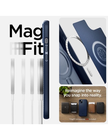 Spigen Mag Armor dėklas iPhone 14 - mėlynas