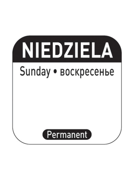 Maisto saugos lipdukai daugkartinei tarai Sunday PL RU EN 1000 vnt.Hendi 850138 Maisto saugos lipdukai daugkartinei tarai Sunday PL RU EN 1000 vnt.Hendi 850138