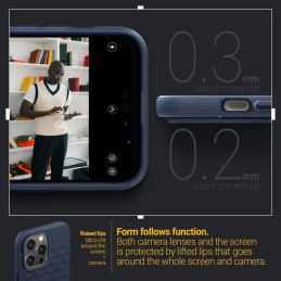 Caseology Parallax Mag dėklas su MagSafe, skirtas iPhone 14 Pro Max - tamsiai mėlynas