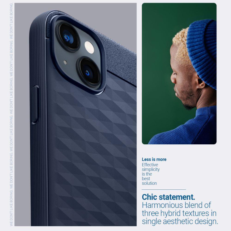 Caseology Parallax Mag dėklas su MagSafe, skirtas iPhone 14 Plus - tamsiai mėlynas