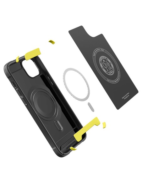 Spigen Rugged Armor Mag dėklas su MagSafe iPhone 14 Plus - matinė juoda