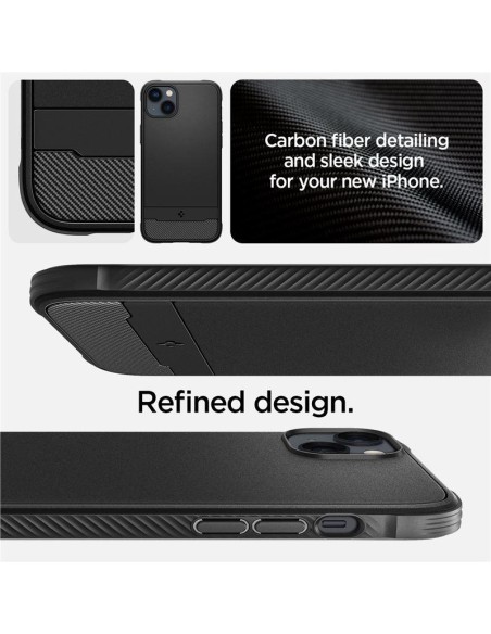 Spigen Rugged Armor Mag dėklas su MagSafe iPhone 14 Plus - matinė juoda