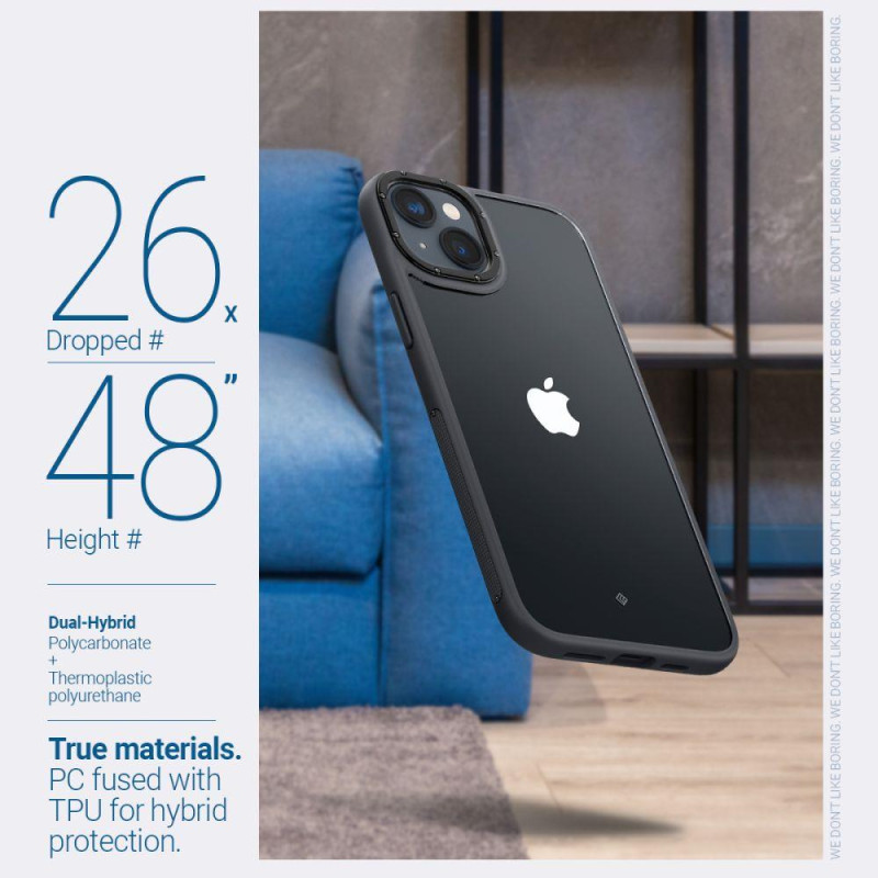 Caseology Skyfall dėklas iPhone 14 Plus - matinė juoda