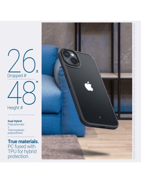 Caseology Skyfall dėklas iPhone 14 Plus - matinė juoda Caseology Skyfall dėklas iPhone 14 Plus - matinė juoda
