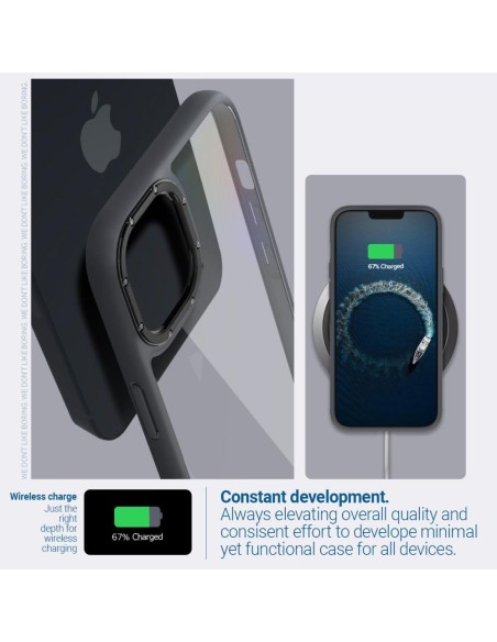 Caseology Skyfall dėklas iPhone 14 Plus - matinė juoda Caseology Skyfall dėklas iPhone 14 Plus - matinė juoda