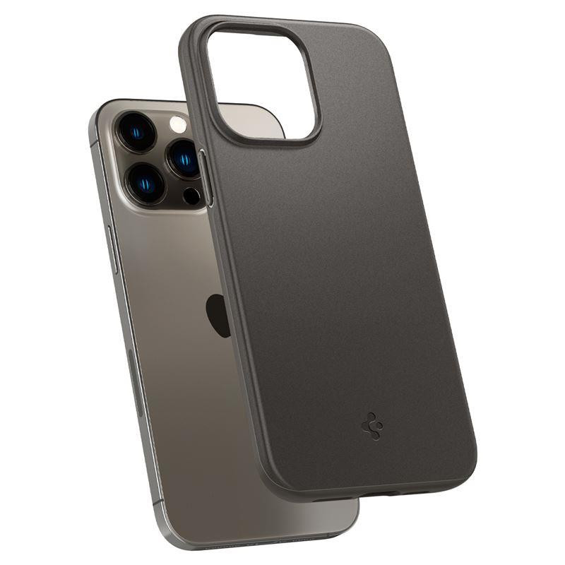 Spigen Thin Fit dėklas iPhone 14 Pro Max - tamsiai pilkas