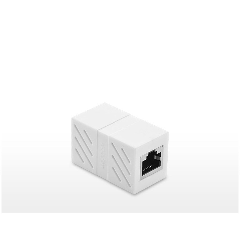 RJ45 susukto tinklo kabelio jungtis balta