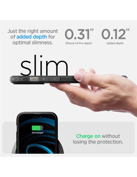 Spigen Tough Armor MagSafe dėklas iPhone 14 Pro - juodas Spigen Tough Armor MagSafe dėklas iPhone 14 Pro - juodas