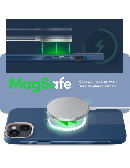 Spigen Cyrill Ultra Color Mag dėklas su MagSafe, skirtas iPhone 14 Plus - tamsiai mėlynas