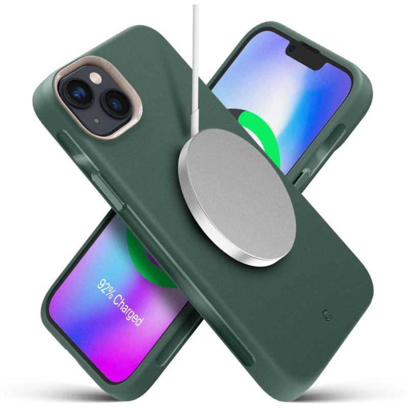Spigen Cyrill Ultra Color Mag dėklas su MagSafe iPhone 14 Plus - tamsiai žalias Spigen Cyrill Ultra Color Mag dėklas su MagSafe iPhone 14 Plus - tamsiai žalias