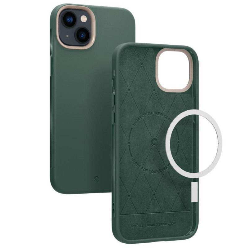 Spigen Cyrill Ultra Color Mag dėklas su MagSafe iPhone 14 Plus - tamsiai žalias