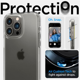 Spigen Ultra Hybrid dėklas iPhone 14 Pro Max - matinis-permatomas