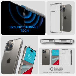 Spigen Ultra Hybrid dėklas iPhone 14 Pro Max - matinis-permatomas