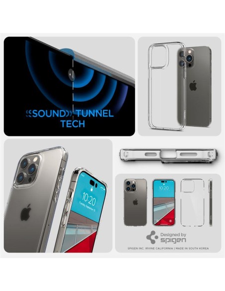 Spigen Ultra Hybrid dėklas iPhone 14 Pro Max - matinis-permatomas Spigen Ultra Hybrid dėklas iPhone 14 Pro Max - matinis-permatomas