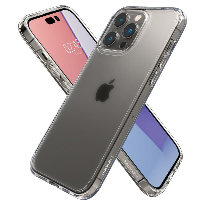 Spigen Ultra Hybrid dėklas iPhone 14 Pro Max - matinis-permatomas