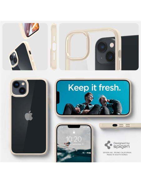 Spigen Ultra Hybrid dėklas iPhone 14 Plus - smėlio