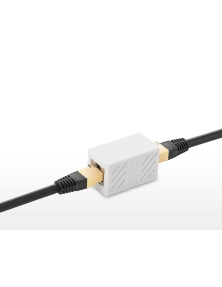 RJ45 susukto tinklo kabelio jungtis balta RJ45 susukto tinklo kabelio jungtis balta