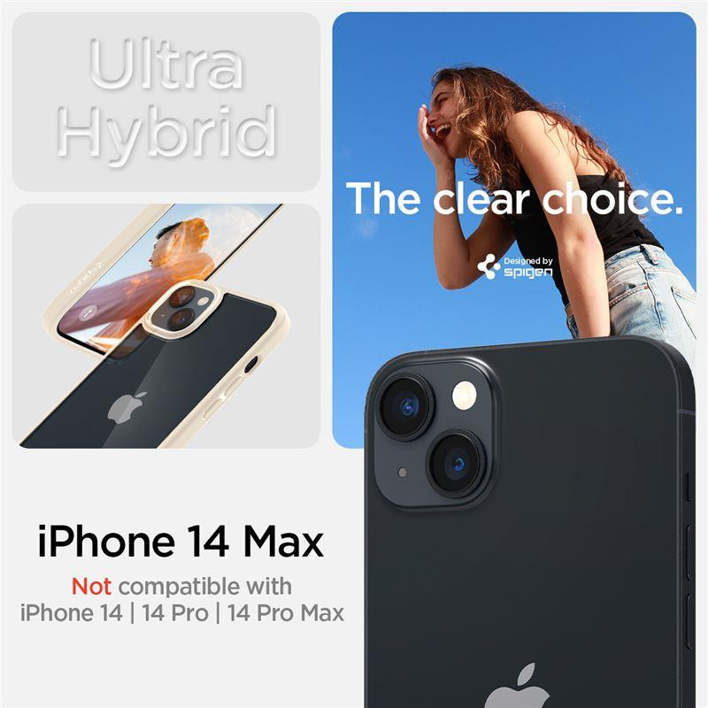 Spigen Ultra Hybrid dėklas iPhone 14 Plus - smėlio