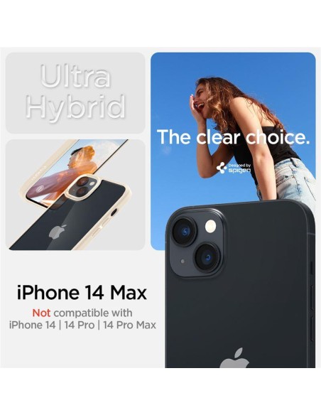 Spigen Ultra Hybrid dėklas iPhone 14 Plus - smėlio
