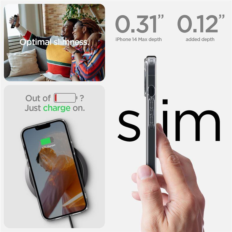 Spigen Ultra Hybrid dėklas iPhone 14 Plus - matinis ir skaidrus